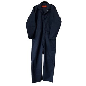 Red Kap Long Sleeve Speedsuit Mechanic Work Coveralls 44 R Large